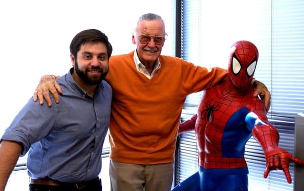 Ali after filming with Stan Lee