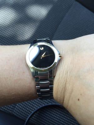 Movado female watch two tone