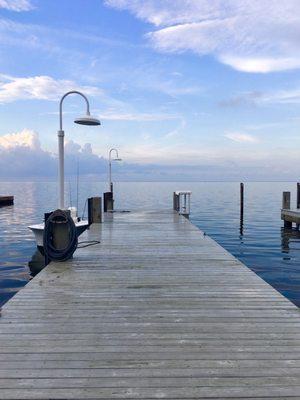 Early morning on the dock.