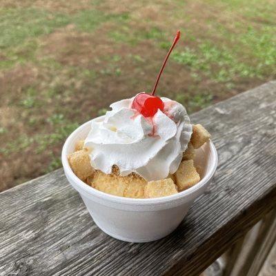 Pumpkin Pie Sundae w/ Cheesecake Bites