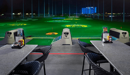 Golf and Grow members love happy hour at Top Golf at the Riverwalk in Scottsdale, AZ