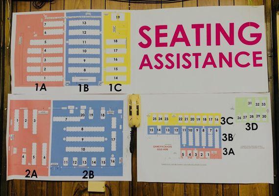 Seating area map