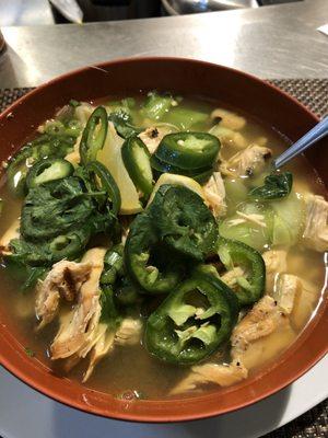 Hunan chicken soup