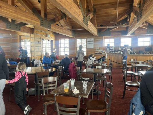 Cabin interior/dining area