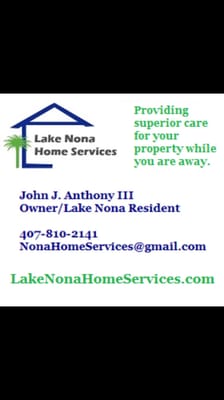 Providing superior care for your home while you are away.