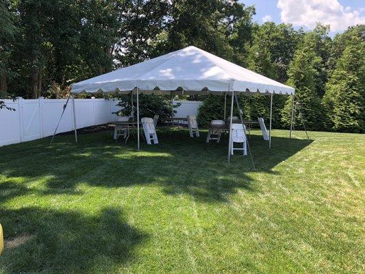 20 X 20 tent package