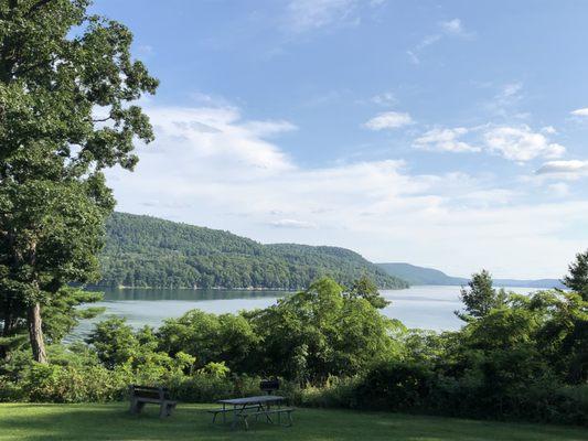 Lovely view of the lake from Hyde Hall.