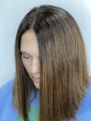 Roots covered in 10 minutes with beautiful shine