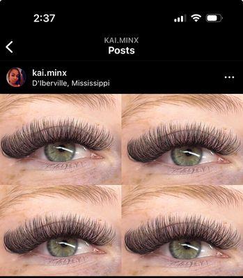 Light volume lashes