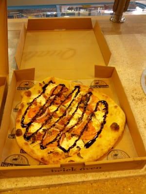 The amazing Caprese Pizza at The Brick Oven located in Delta Sonic on Main St. in Buffalo. Both beautiful and delicious!