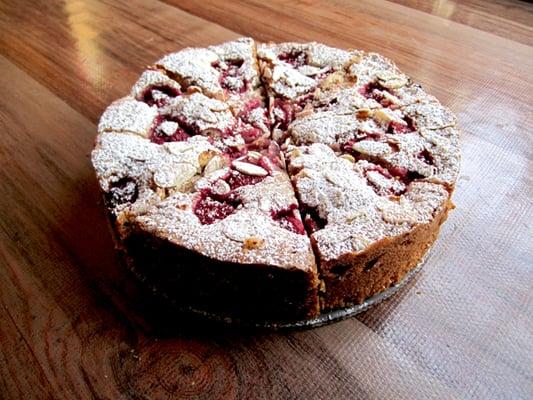 Raspberry Almond Bakewell Cake