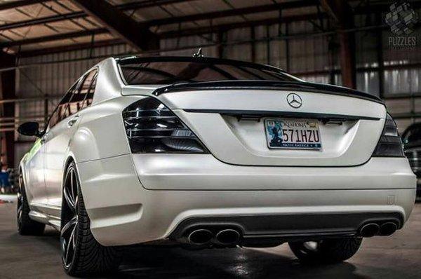 3M Satin Pearl White wrapped Mercedes by Sharp Wraps