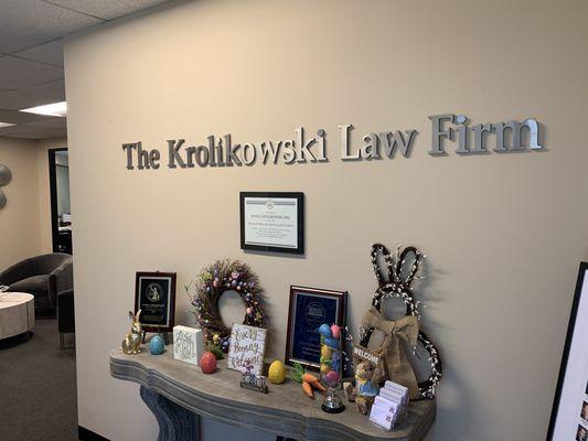 Entrance to the Krolikowski Law Firm