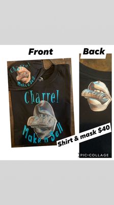 Customized tshirt & mask set $40