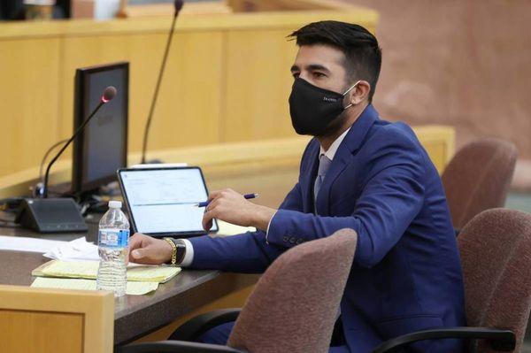 Attorney, Waleed Zaman, at a hearing on behalf of the public for an officer-involved shooting