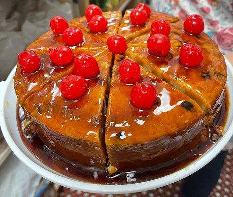 Home made bread pudding pudín hecho en casa