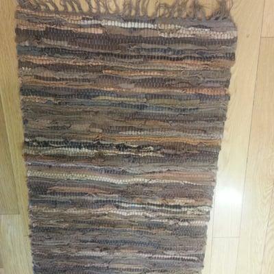 Natural Blended Color Leather Scraprug...