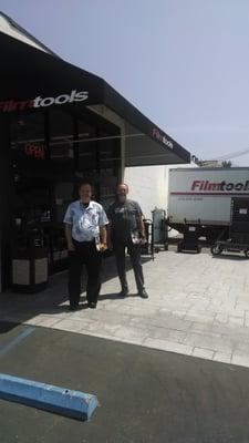 Terry and Mark in front of FilmTools in Burbank, CA