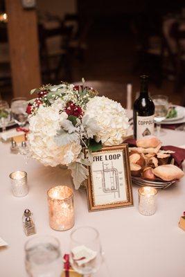 The Flowerman helped me accomplish my centerpiece vision for my winter wedding.