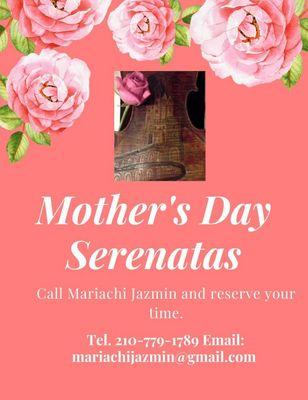 Mariachi Jazmin is ready to help you celebrate Mother's Day with a serenata.