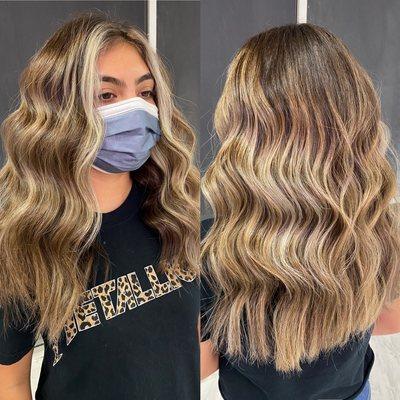 Dimensional blended balayage