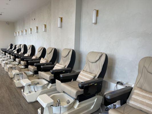 Pedicure massage chairs