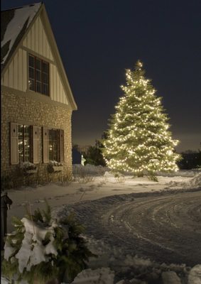 A beautiful holiday light display by Shine of Long Island