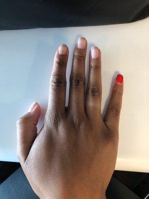 1 week of "gel polish"