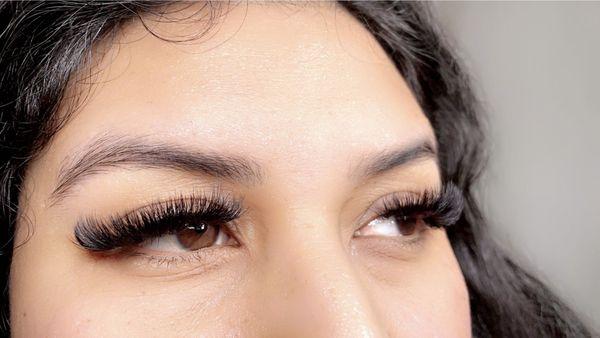 "Enhance your eyes, unleash your beauty: lash extensions!"