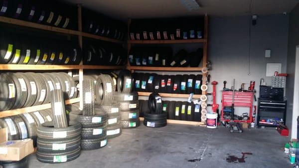 We have all sizes in new tires