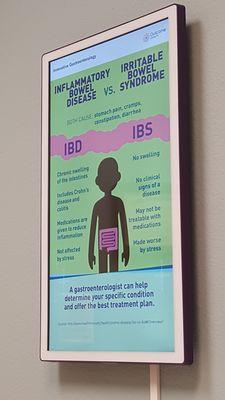 Ibs ibd facts in an informative scrolling slideshow