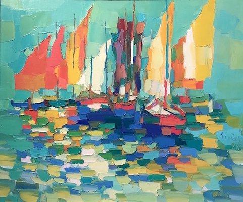 Sailboats by Nicola Simbari