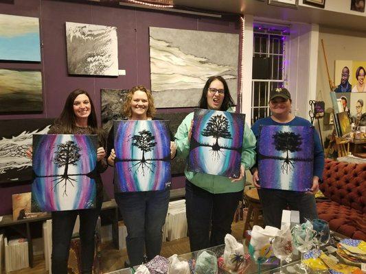 The first person to register for party gets to choose the painting we do!