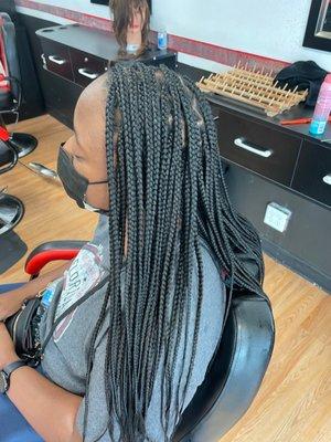 Knot less braids