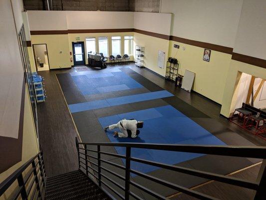 Our BJJ mat space