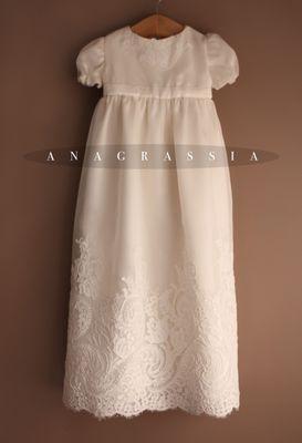 Baptismal Gown Silk and French Lace