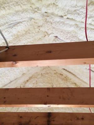 16 foot attic beam with thermal bridging