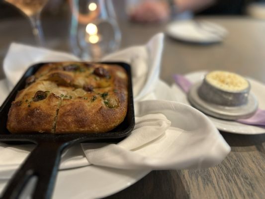 Delicious focaccia w/ preserved lemon butter