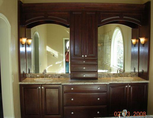 This is one of our master bathroom remodel projects. To see more of our completed projects visit our website at www.jlangleyconstruction.com