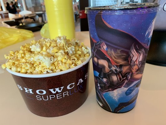 small popcorn and limited edition Thor 4 Cup