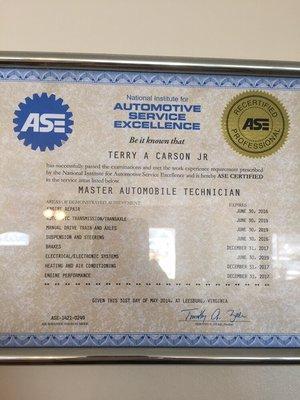 Ase certified