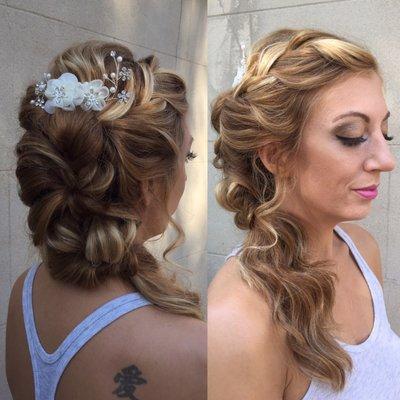 Bridal hair and makeup by Sabrina