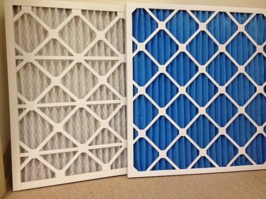 These are Clean Filters - We can change them regularly  for you. Call and ask about our Maintenance Programs!  843-540-1267