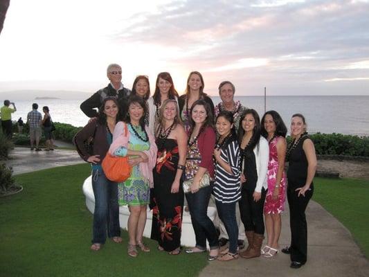 Our Travel Team in Maui at the Fairmont. We have to see what we sell!