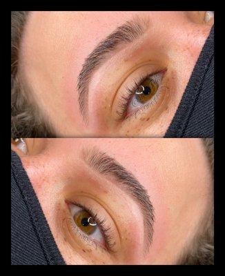 Brow wax  highlight & fill in