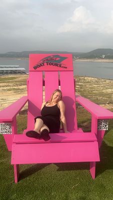 Me in the marina's cool chair!