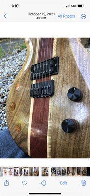 Custom built guitar