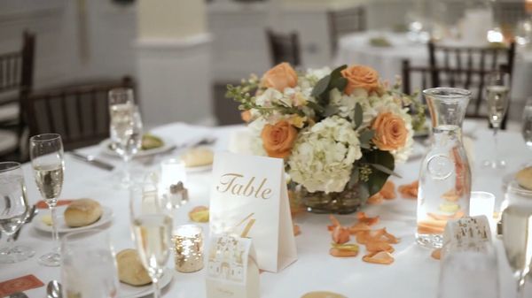 Beautiful centerpieces! Lasted the whole wedding day!