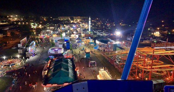 View from the Ferris wheel. A must at the MO State Fair!