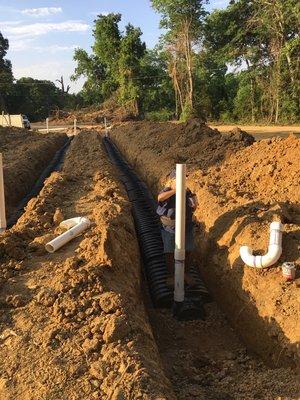 Fieldlines install and replacement septic tank/systems installed